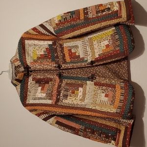 Vintage handmade quilt coat